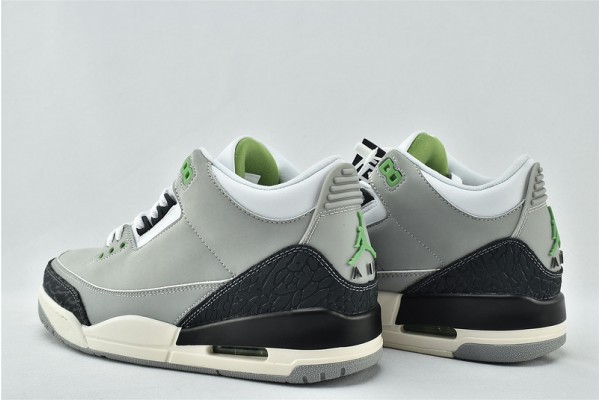 Air Jordan 3 Tinker Light Smoke Grey Chlorophyll Black White Sail 136064 006 Womens And Mens Shoes